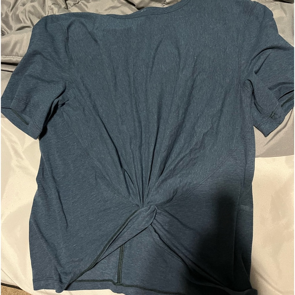 LULULEMON CRESCENT TSHIRT, navy blue only been worn a few times, like new